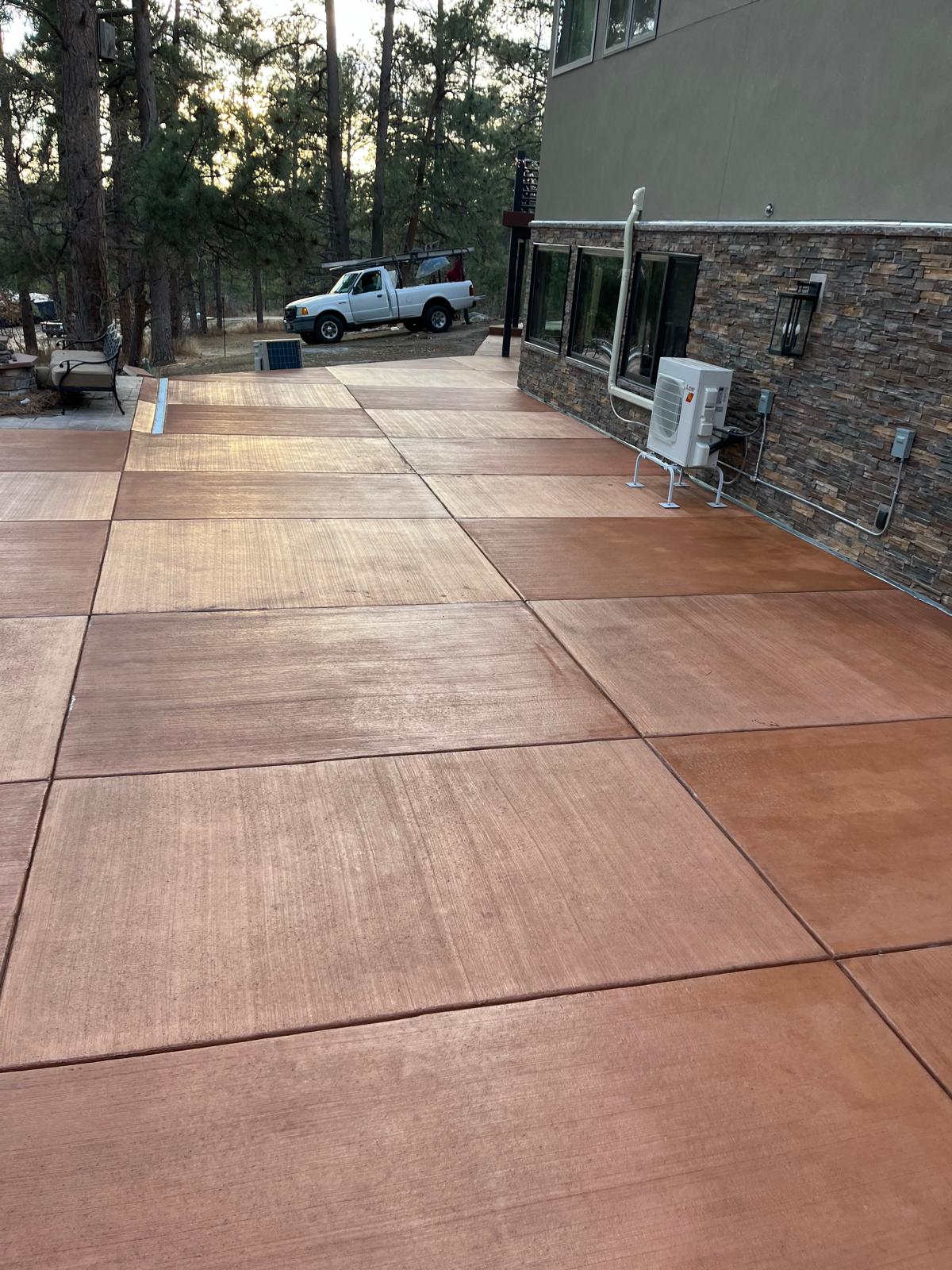 Large patio surface