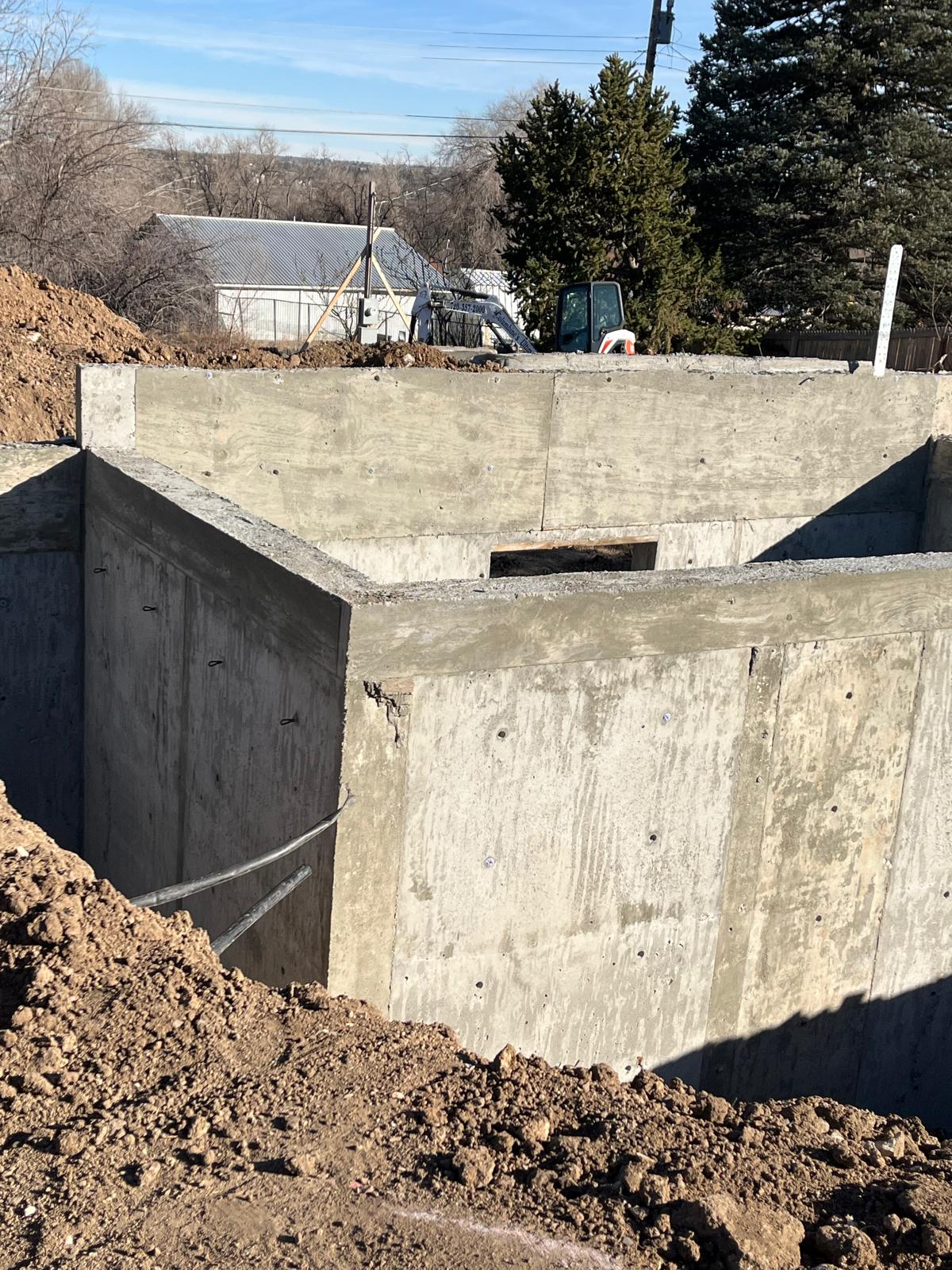 Foundation wall work