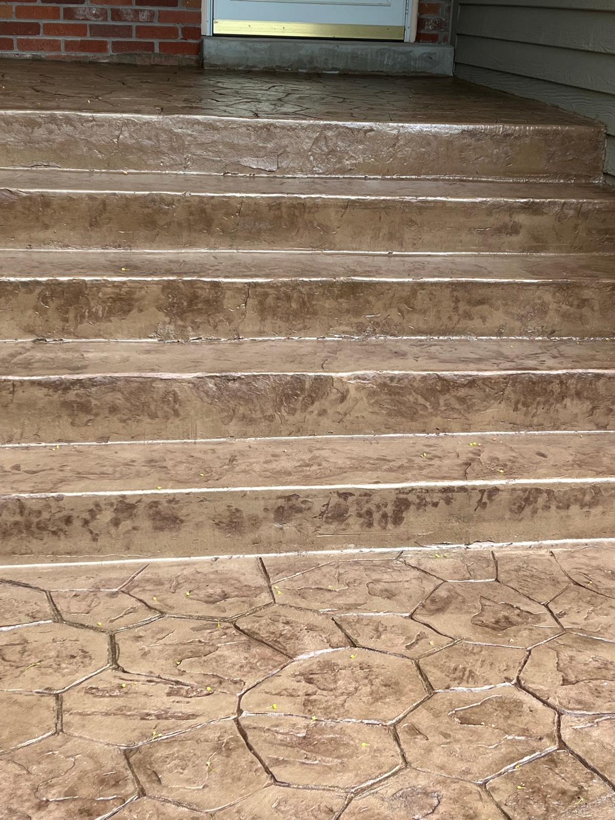 Decorative stair finish