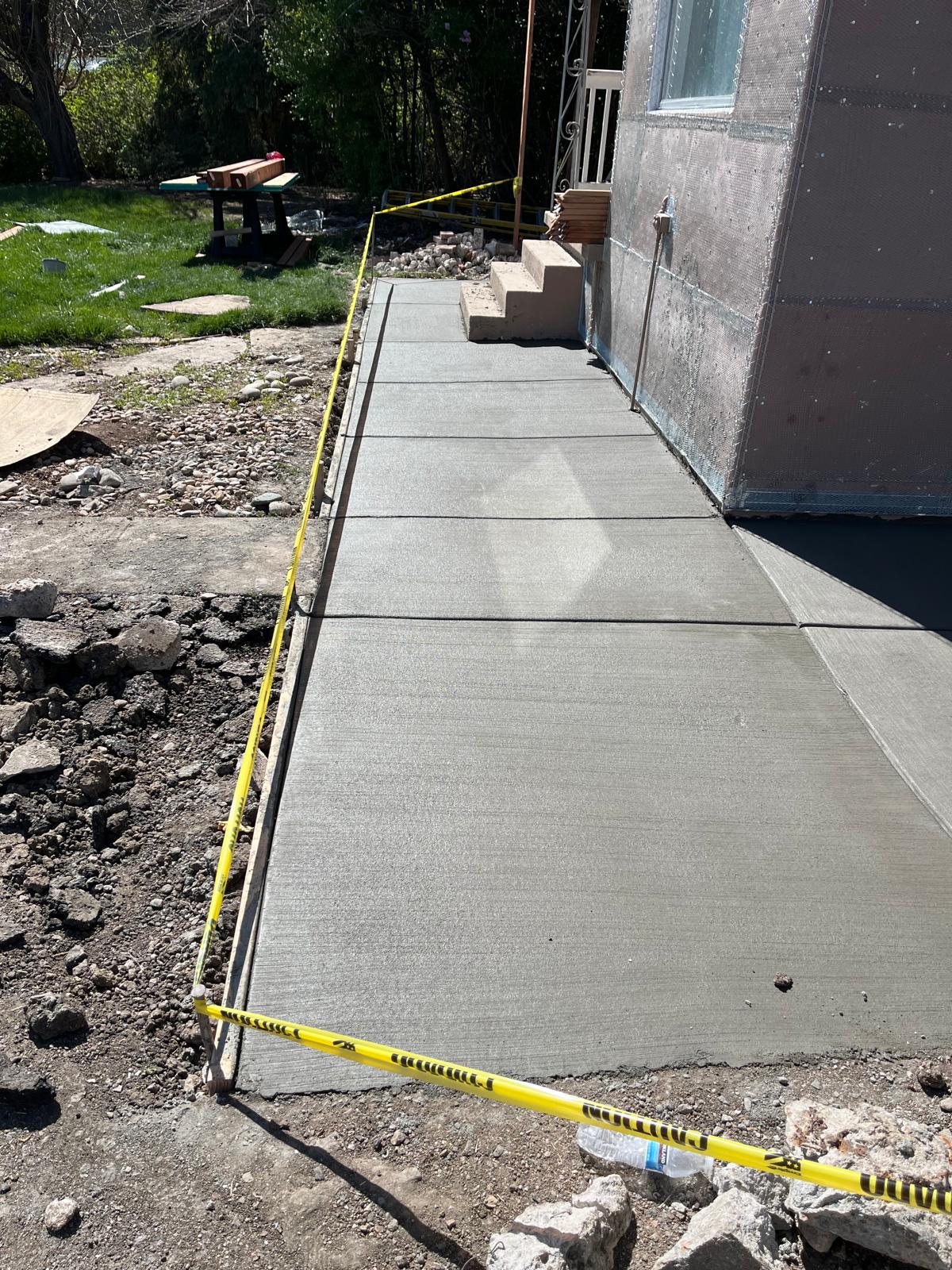 Side-yard walk